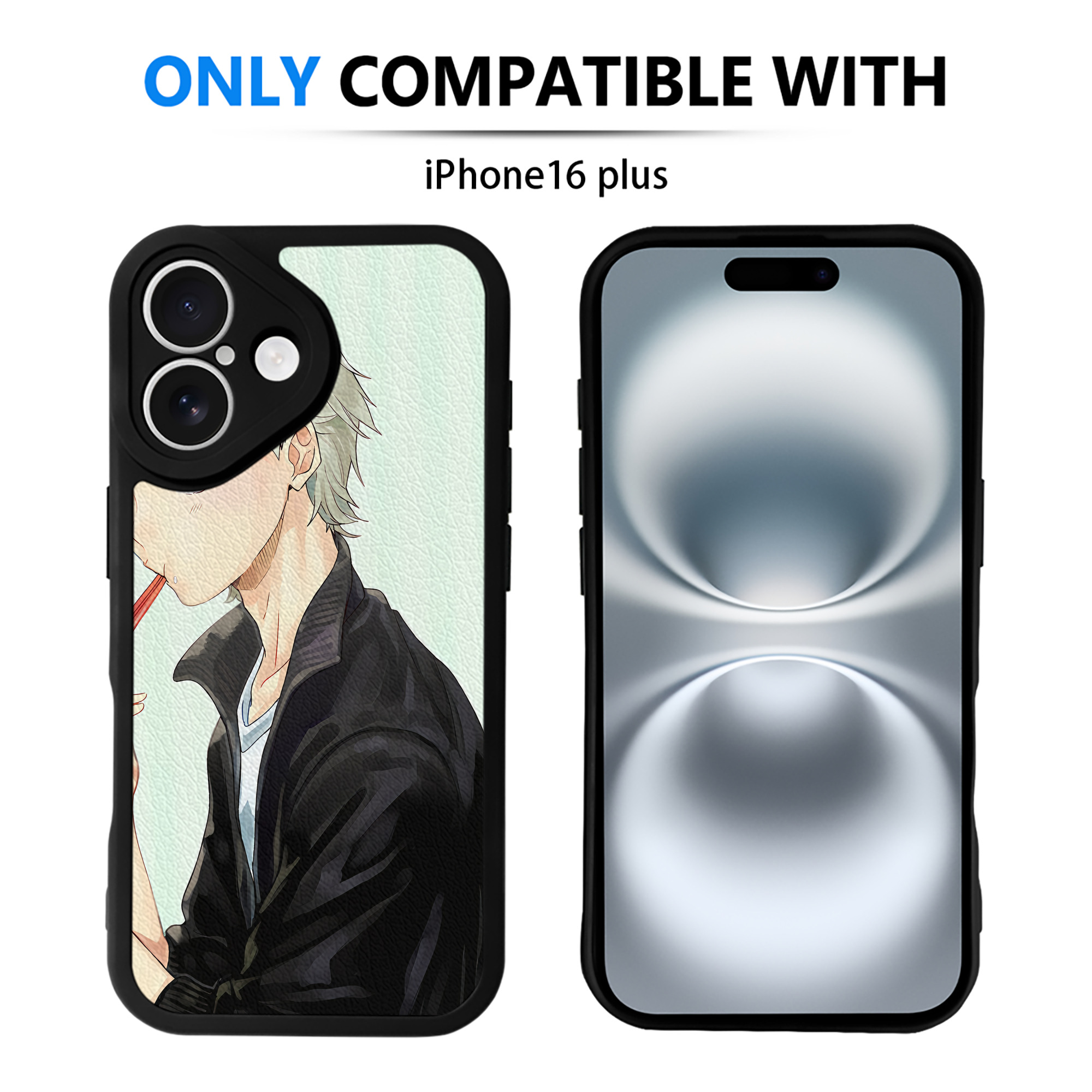 （画像用） ハイキュー!! Haikyu!! 【iPhone 16シリーズ対応】シリコンスマホケース（レザー調） 材質：シリコン